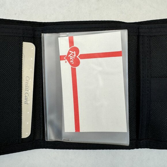 Vintage NASCAR #6 Mark Martin Leather Nylon Trifold Wallet Hook Loop Closure - Picture 7 of 11